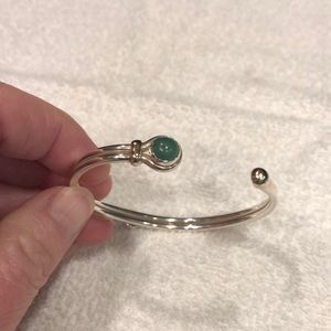 Original stamped Eden Hands cuff bracelet